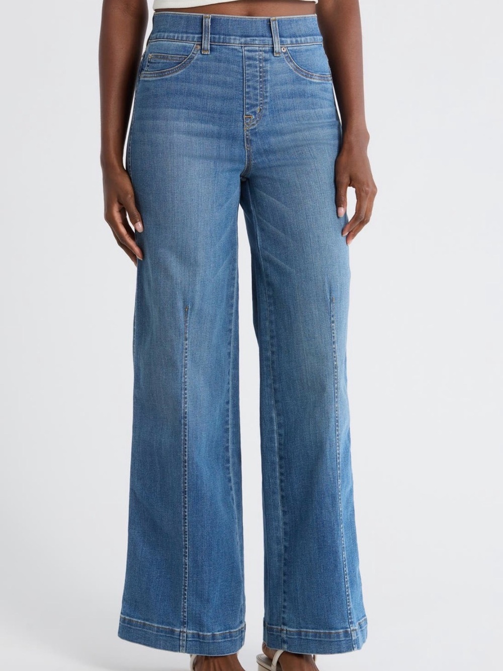 SPANX Wide Leg Pull On Jeans